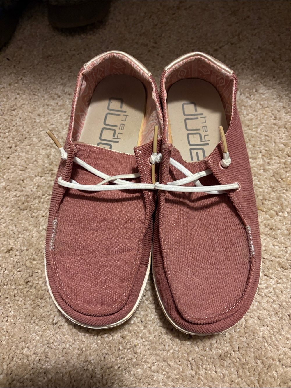 Hey Dude Women’s Slip-On Loafers in Dusty Rose